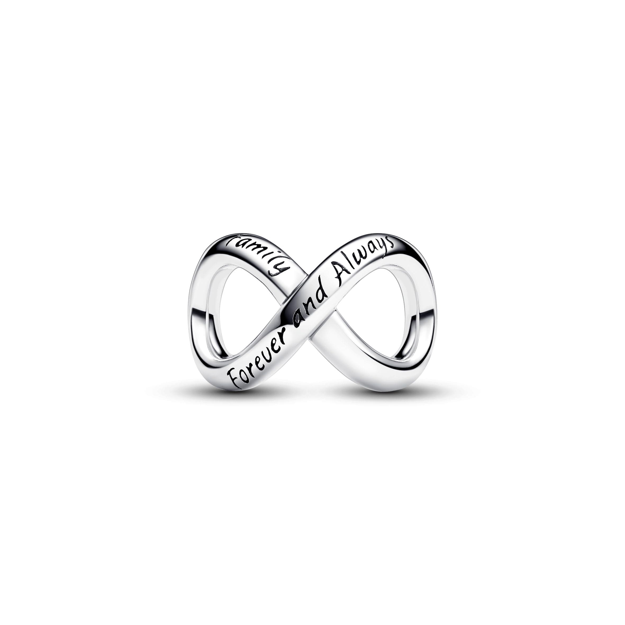 Pandora Moments Anhänger Ewigkeit, Scheibe und Herz, Sterlingsilber, mit klarem Cubic Zirkonia