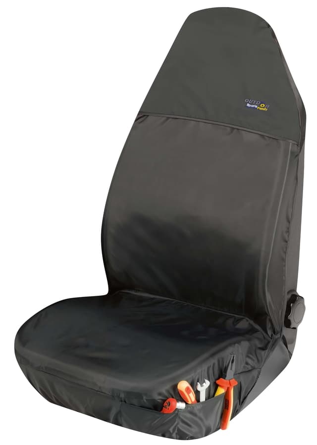 Walser 12132 Sitzschoner fürs Auto Outdoor Sports, schwarz Anthrazit