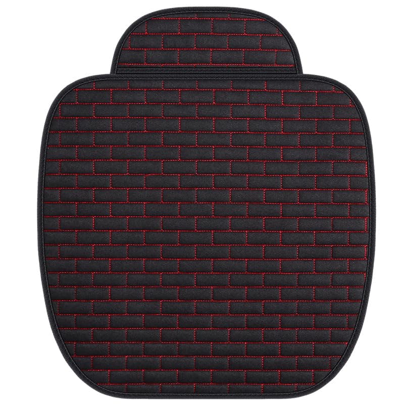 DEARBAG Universal Sitzauflagen Vordersitze, 52x51cm Auto Sitzauflagen, Anti Rutsch Autositz Auflage, Weich und Atmungsaktiv Autositzschoner Vordersitz, Sitzkissen für Autositz, SUV (Schwarz-Rote)