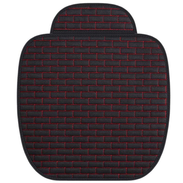 DEARBAG Universal Sitzauflagen Vordersitze, 52x51cm Auto Sitzauflagen, Anti Rutsch Autositz Auflage, Weich und Atmungsaktiv Autositzschoner Vordersitz, Sitzkissen für Autositz, SUV (Schwarz-Rote)