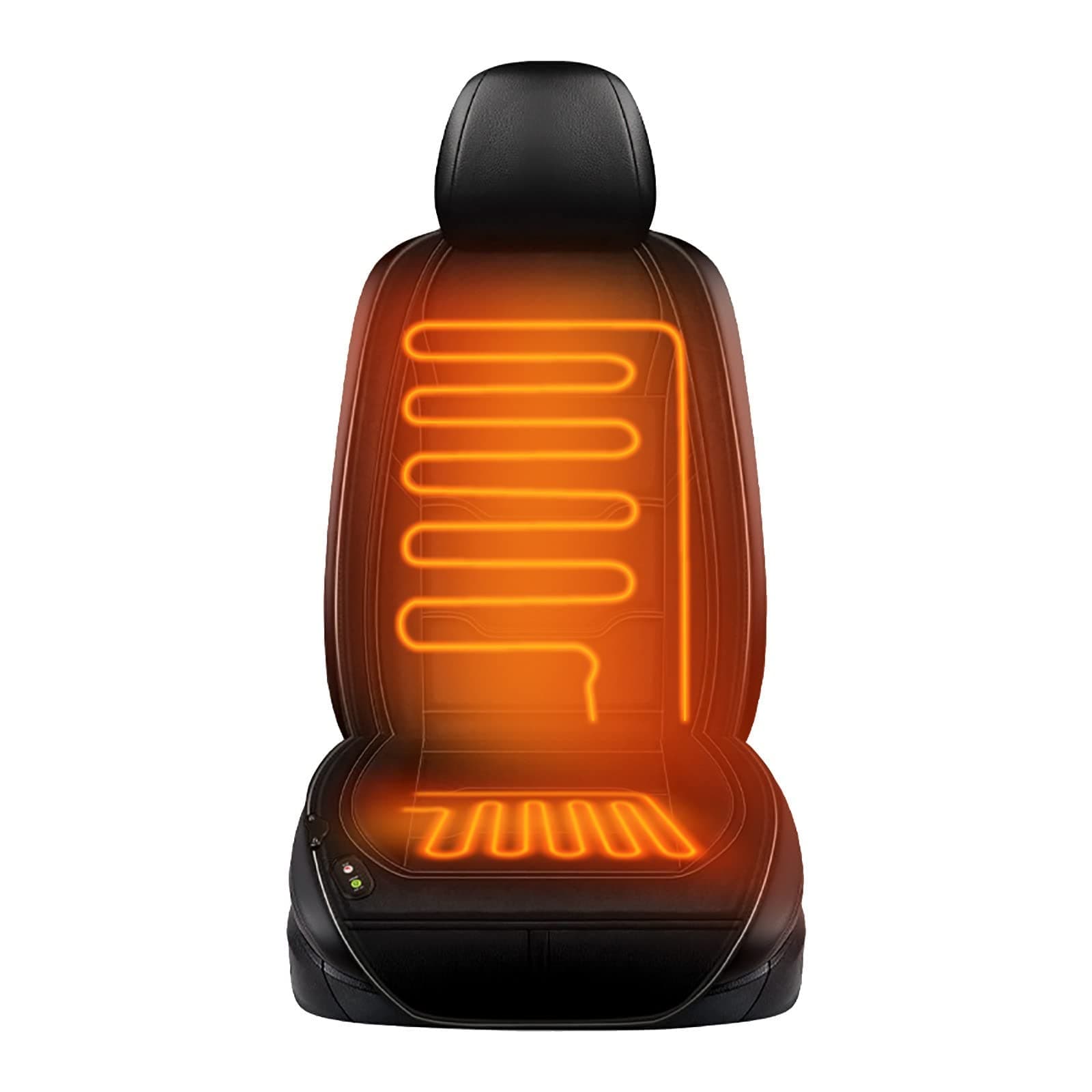 Auto Sitz Auflage, Winter Sitzpolster Auto Universelles Autositzauflag Vordersitz Sitzkissen Car Erwachsene LKW,SUV Oder Transporter (Schwarz)