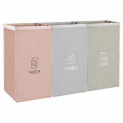 CTDMJ® Mülltrennsystem 3fach für Papier, Glas Plastik- Umweltfreundliche Mülleimer Trennsystem - Recycling Organizer Taschen aus resistenten und Wiederverwendbaren Materialien- Abfalltrennsystem Angebot bei HelloDeals