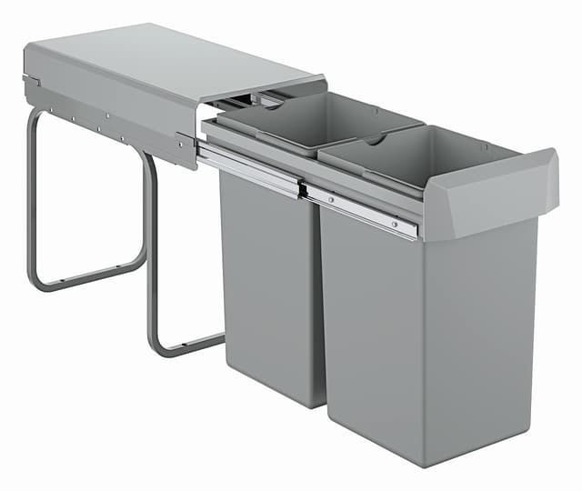 GROHE Blue Accessoires | Mülltrennsystem 30 cm - 15 l / 15 l | grau | 40855000 Trennung 2-fach 30 cm - 15 l / 15 l
