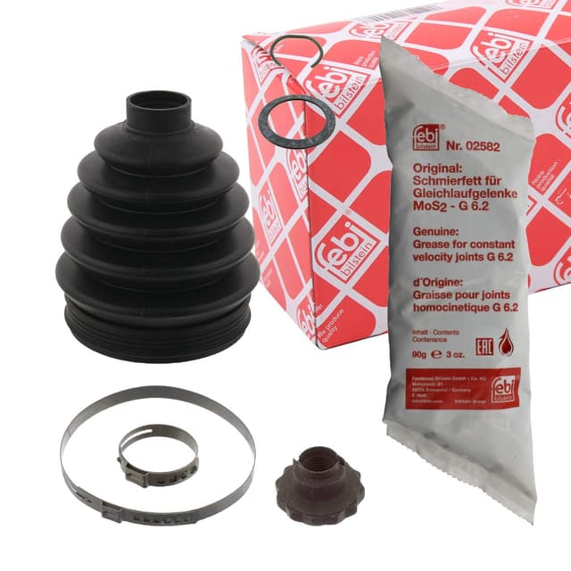 FEBI BILSTEIN 30024 Faltenbalgsatz Antriebswelle Achsmanschette Vorne radseitig 22mm 115mm 7mm Thermoplast 14mm 39mm Beutel 0,57kg 90g