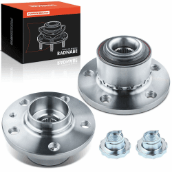 Frankberg 2x Radlager Radlagersatz Vorderachse Flansch-Rad ⌀127 Mit ABS Magnetring Kompatibel mit Polo 6C1 6R1 Fabia II 542 Ibiza IV 6J5 6P1 Fabia III NJ3 Replace# 6C0407621