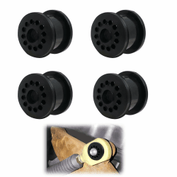 4 Stück Schalthebel Dichtung für Fiesta Focus 4S6P7412AA 4S6P-7412-AA Wearable Cable Kompatibel Mit Fiesta Focus (Schwarz)