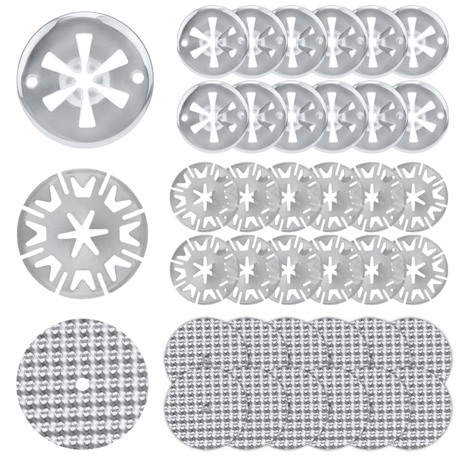 12 Sets Hitzeschutzplatte Reparatursatz für Auto, 30mm Klemmscheiben Hitzeschutzblech, 52mm Reparaturbleche, Hitzeschild Befestigungs Reparatursatz, Kompatibel mit VW Skoda 6715468 N90335004 36pcs