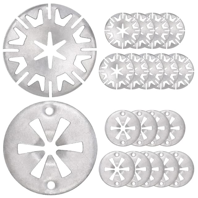 20 Stück Klemmscheiben,Hitzeschutzblech,Klemmscheiben Hitzeschutzblech,Hitzeschutzblech Auspuff,Star lock Befestigung Hitzeblech,Manganstahl,Silber (30mm)