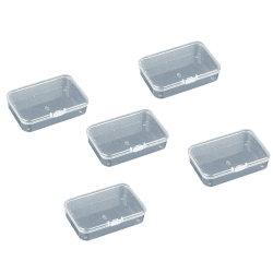 WYAN 5 Stück Aufbewahrungsbehälter aus Kunststoff mit Deckel, für Kleinteile,kleine Perlen,und andere Bastelzubehör(8.8 x 6cm) 8.8*6*2.1 Angebot bei HelloDeals