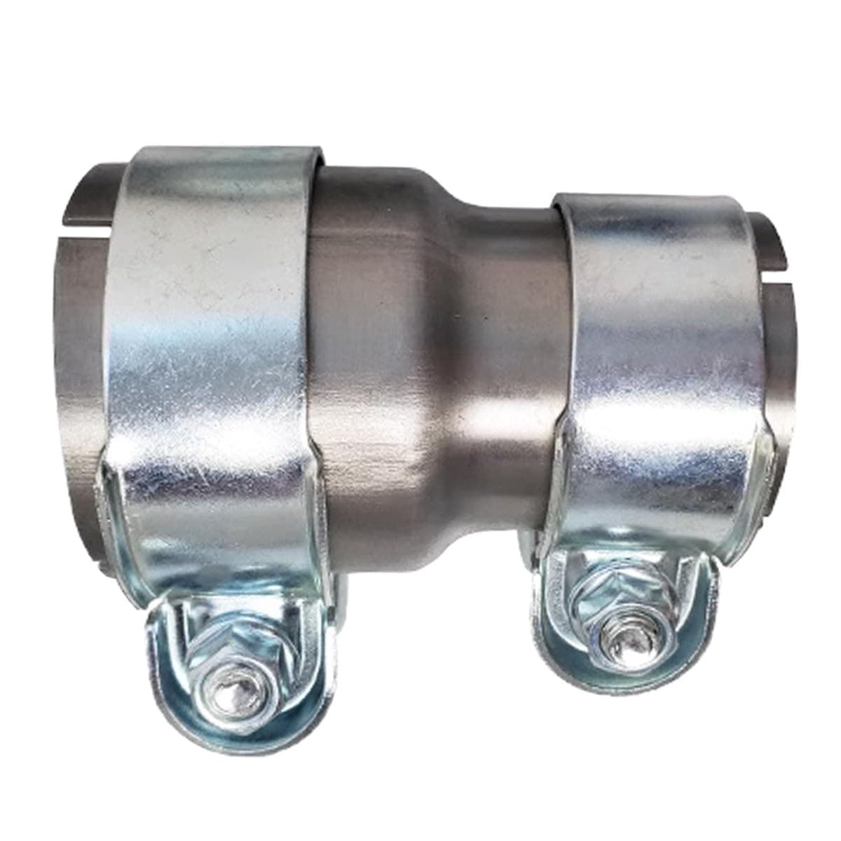 MOCNT Auspuff Schelle Rohrverbinder 45mm bis 55mm Reduzierung Auspuff Klemmschelle Edelstahl Auspuffrohrschelle Reduzierstück Abgasrohrverbinder Auto Auspuffschell Bandschelle