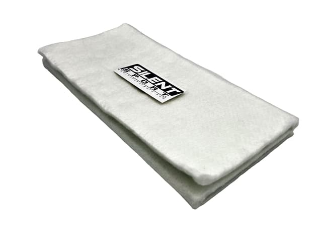 Silent Sport Auspuff - Dämmmatte Schalldämpfer Glasfaser/ exhaust insulating mat Weiß 48cm x 33cm