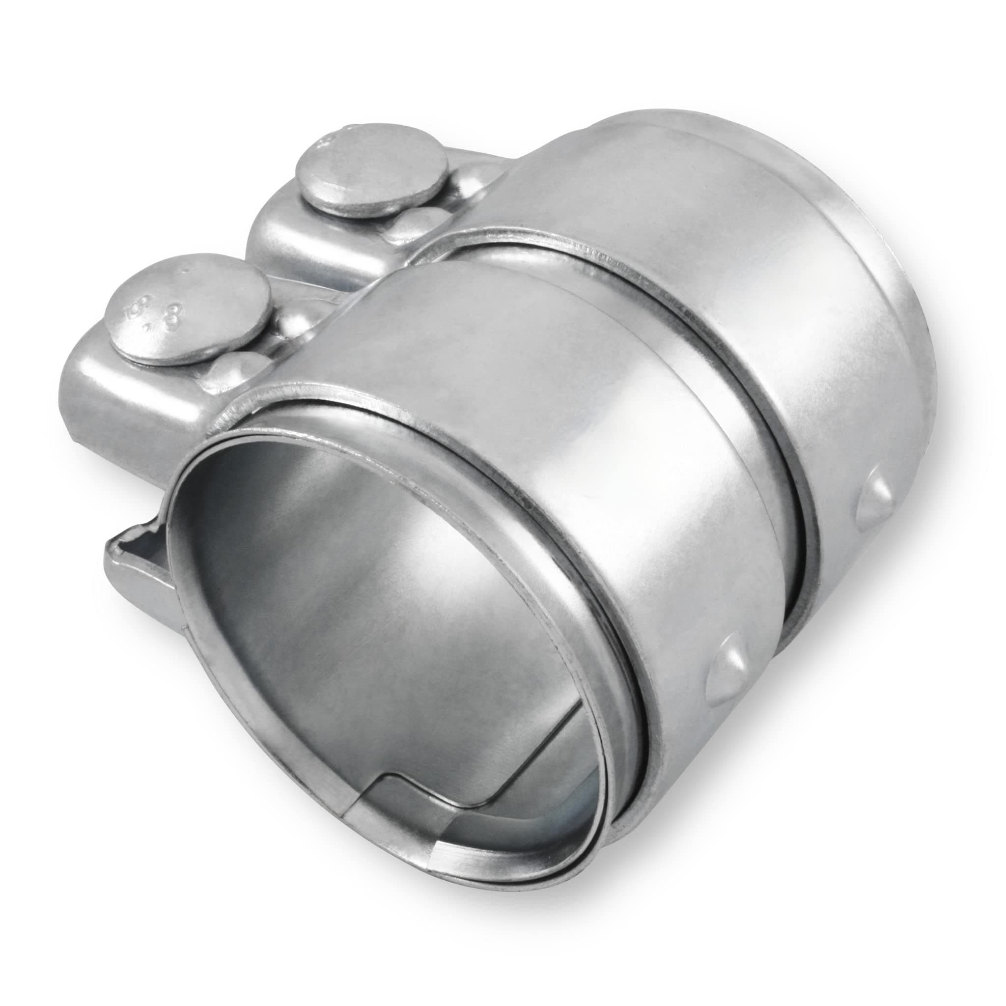 Auspuffschelle Rohrverbinder Doppelschelle Auspuff Abgasanlage (Stahl verzinkt, ø 60mm | Länge: 80mm) Legierter Stahl ø 60mm | Länge: 80mm
