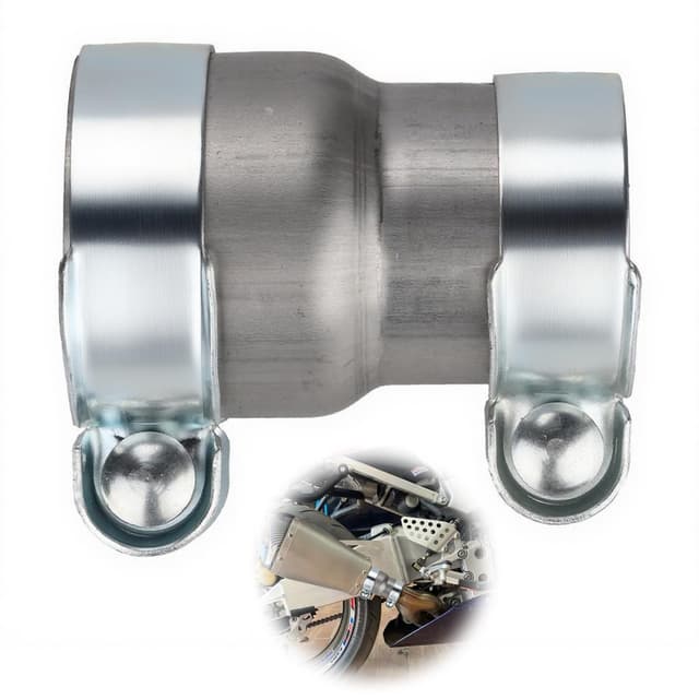 Sturiz Auspuff Reduzierstück Rohrverbinder Verbinder 120mm Auspuffschelle 51-55mm Reduzierverbinder Reduzierung Verbindungsstück Rohrreduzierung Rohrverbinder Abgasrohrverbinder Auto Auspuffschell 51-55mm 120mm