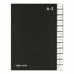Pagna Pultordner Classic (Pultmappe, 24 Fächer, A-Z) schwarz 1 - Pack Single Angebot bei HelloDeals