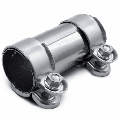 Doppelschelle Auspuffschelle Ø 55 mm x 125 mm Edelstahl Rohrverbinder Auspuff Schelle Universal Korrosionsbeständig Auspuffrohrklemme für Auspuffrohr mit 55 mm Durchmesser Ø55mmx125mm Angebot bei HelloDeals