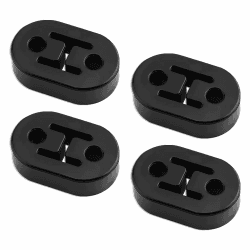 mizikuu 4 Stücke Auto Auspuff Aufhänger, Auto Auspuffhalter gummis Universal Auto Gummi Auspuff Langlebig Halterung Schalldämpfer Auspuffhalterung für alle Fahrzeuge geeignet 2 Löcher 12mm