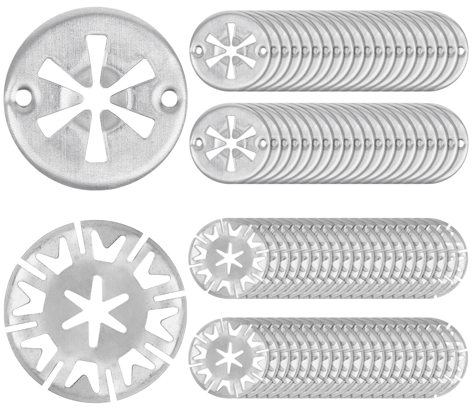 80 Stück Klemmscheiben Hitzeschutzblech, 30mm Sicherungsscheiben Haube, Metall Star Befestigung Hitzeblech, zur Befestigung von Clips Hitzeschildern unter der Haube für VW, Verschiedene Autos Angebot bei HelloDeals
