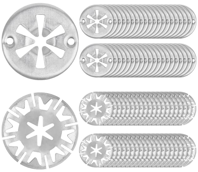 80 Stück Klemmscheiben Hitzeschutzblech, 30mm Sicherungsscheiben Haube, Metall Star Befestigung Hitzeblech, zur Befestigung von Clips Hitzeschildern unter der Haube für VW, Verschiedene Autos