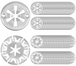 80 Stück Klemmscheiben Hitzeschutzblech, 30mm Sicherungsscheiben Haube, Metall Star Befestigung Hitzeblech, zur Befestigung von Clips Hitzeschildern unter der Haube für VW, Verschiedene Autos
