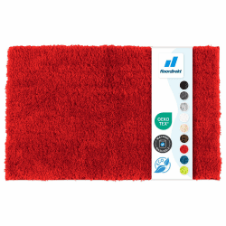 Floordirekt Badematte Sky - Badezimmerteppich - Weicher, dichter Hochflor - Rutschhemmend & Schnell trocknend - Geeignet für Fußbodenheizung - Eckig & Rund (50 x 60 cm, Beerenrot) 50 x 60 cm Beerenrot Angebot bei HelloDeals