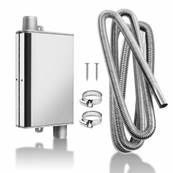 MaxEarn Verbesserter Schalldämpfer mit 300cm Abgasschlauch für Stromerzeuger, Auto Edelstahl Auspuffrohr Standheizung, Auspuff Abgasrohrleitungen mit 2 klammern für Ebespacher Luft Diesel Heizung 300cm Großer Schalldämpfer Angebot bei HelloDeals