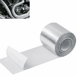 Auspuffbandage, 10m x 5cm Hitzeschutzband Auspuff, Auspuffband Hitzebeständig, Thermoband, Krümmerband, für Auto Motorrad Fächerkrümmer Krümmerband, 1 Stück