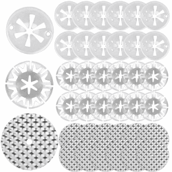 12 Sets Hitzeschutzplatte Reparatursatz Klemmscheiben für Auto, Hitzeschutzblech (52mm) Klemmscheiben(30mm) Sicherungsscheiben Haube, Metall Star Lock Befestigung Hitzeblech N90335004 6715468 (36)