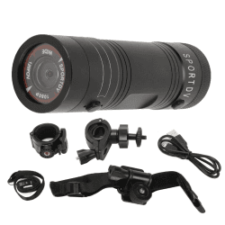 Motorradhelm-Kamera, HD 1080P Sport-Action-Kamera 120 Grad Weitwinkel wasserdichte Helm-Videokamera, Geräuscharmer Kompakter Fahrrad-Sport-Videorecorder mit Mikrofon für Skifahren, Radfahren Angebot bei HelloDeals