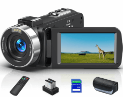 Delmodes Camcorder Videokamera 8K IR Nachtsicht Vlogging Kamera Angebot bei HelloDeals