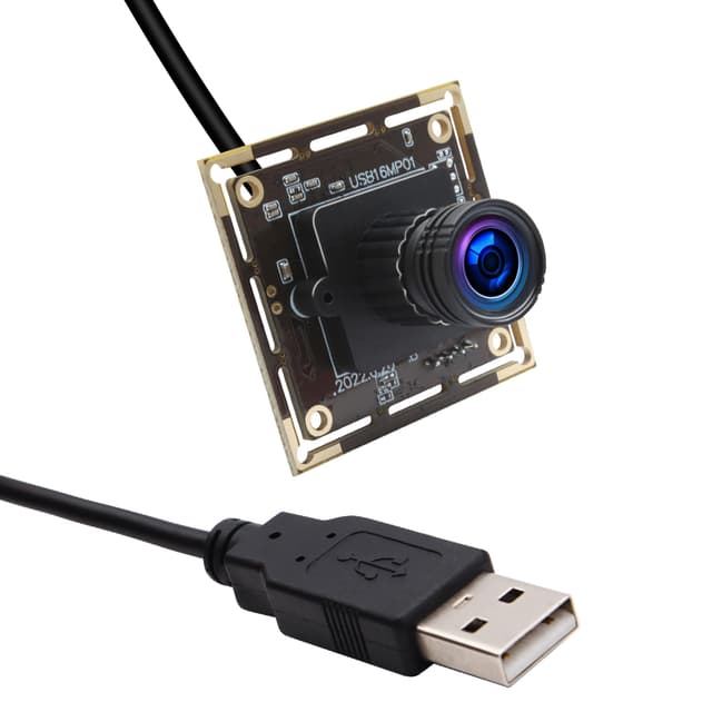 ELP 16MP USB-kameramodul Ultra HD 3496P USB Kamera mit IMX298 Bildsensor Webcam, Plug and Play Embedded Kamera in 3D-Drucker-Kamera industriellen medizinischen Geräten für Linux Android Windows Mac