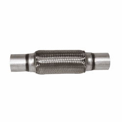 JNNJ Auspuff-Faltenbalg, Auto Geflochtenes Auspuff-Flexrohr, Universal Auspuff Flexi Rohr Faltenbalg Edelstahl Geflecht Flexibles Verbindungsrohr(50x250mm)