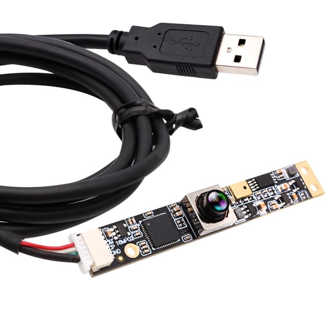 ELP 16MP USB Kameramodul Autofokus-USB-Kamera mit Mikrofon, Weitwinkelobjektiv mit 100 Grad ohne Verzerrung Webcam, USB2.0 Mini-Embedded-Modul-Kamera für Eye-Tracking und Gesichtserkennung