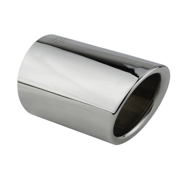 L&P A292 1 Auspuffblende Endrohrblende Chrom Edelstahl spiegel poliert kompatibel mit A1 8X A3 8P 8V Golf 6 VI 7 VII Polo 6R Beetle Sportsvan Plug&Play Endrohrblenden Auspuff Blende 65mm Endrohre