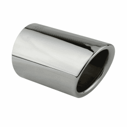 L&P A292 1 Auspuffblende Endrohrblende Chrom Edelstahl spiegel poliert kompatibel mit A1 8X A3 8P 8V Golf 6 VI 7 VII Polo 6R Beetle Sportsvan Plug&Play Endrohrblenden Auspuff Blende 65mm Endrohre