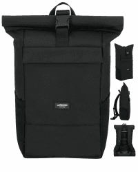 LARKSON Rucksack Damen & Herren - No 4 - Rolltop Backpack mit Laptopfach Uni, Arbeit & Fahrrad - Großer Reiserucksack - Wasserabweisend