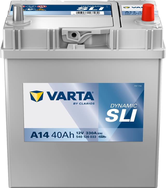 Varta 5401260333132 Autobatterien Blue Dynamic A14 12 V 40 Ah 330 A Single