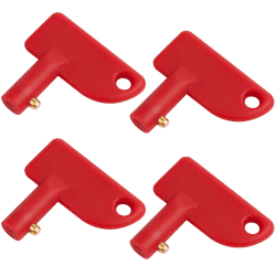 Batteriehauptschalter Ersatzschlüssel Ø14mm 4 Stück, JatilEr Hauptschalter Natoknochen Schlüssel ABS Kunststoff, Trennschalter Universal Schlüssel, Batterieschalter Boot Schalter Schlüssel Angebot bei HelloDeals