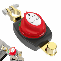 Batterietrennschalter Hauptschalter 12V/24V, Batterieschalter Autobatterie Trennschalter, Batterieschalter Auto Batterie Trennschalter 12V-48V für Auto, Bus, Truck, Marine, Motorrad Angebot bei HelloDeals