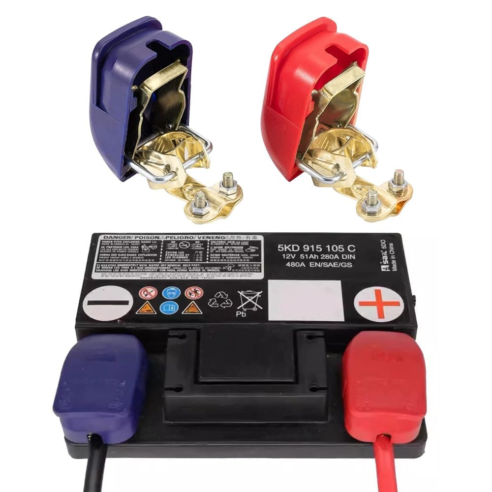 1 Paar Batterieklemmen Schnellverschluss Batterieklemmen 12v Polklemme Batterie Polklemmen Autobatterie Klemmen Batteriepolklemmen für Boot KFZ PKW Angebot bei HelloDeals