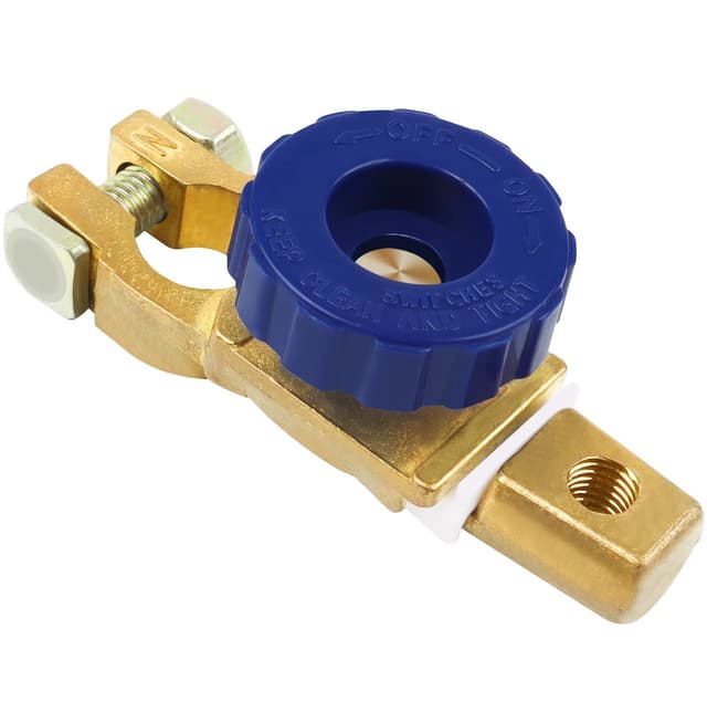 Bolatus Batterietrennschalter Batterie trennschalter 12V/24V Batteriehauptschalter Autobatterie Schalter Batterieschalter Hauptstromschalter für Auto Truck Boot Fahrzeuge 9 x 5 x 3 cm