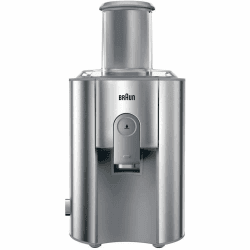 De´Longhi Braun J700 Multiquick 7 Entsafter | Hochleistungs-Entsafter-System | Großer Einfüllschacht (75 mm) | Innovatives Anti-Tropf-System | Kraftvoller 1.000 Watt Motor | silber 1.000 Watt Single Grau/Edelstahl