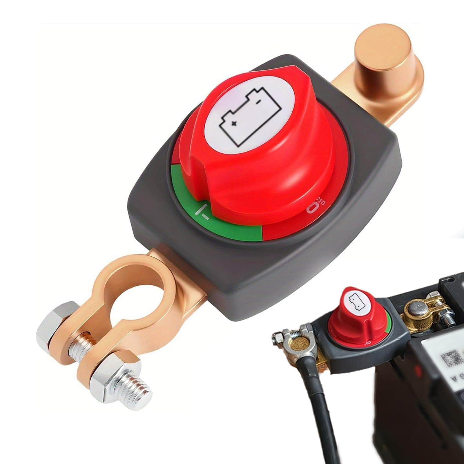 Wasserdichter Batterie-Hauptschalter 12–48 V, 275 A – Trennschalter für Auto, Boot, Wohnmobil