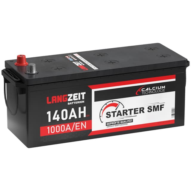 Langzeit LKW Batterie 12V 140Ah 1000A/EN SMF Batterie verschlossen Starterbatterie Schlepper Traktor statt 120ah 125Ah 135Ah 140Ah 12V