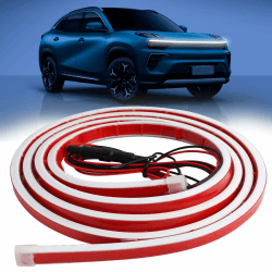 EuAcesry Waterproof Auto Streifen Licht, 150 cm Car Hood LED Strip Lights, Universal Auto Tagfahrlicht, 10-16V Car Hood Light Strip Motorhaube Lichtstreifen für SUV, LKW Angebot bei HelloDeals