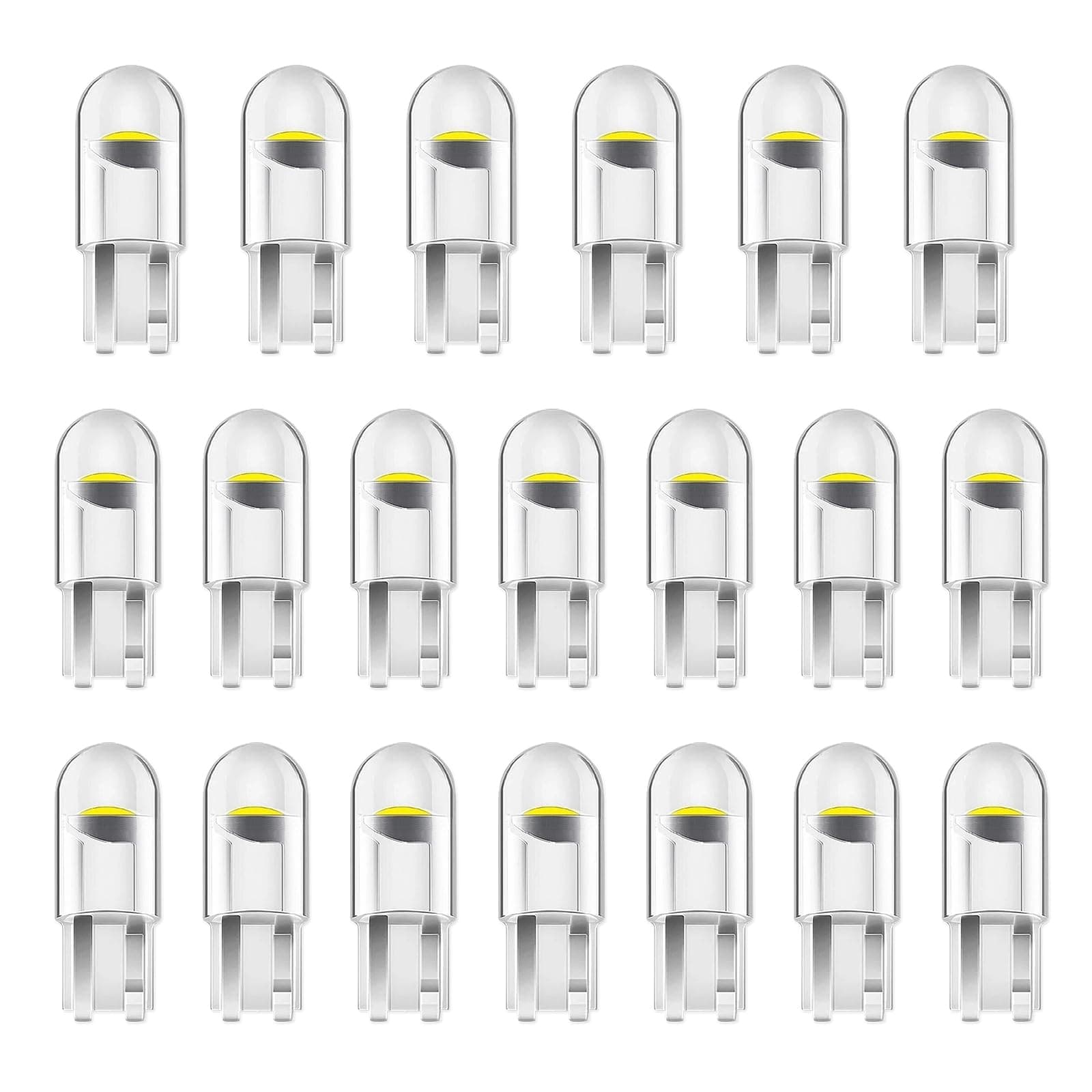 Alopee 20 Stück Innenraumbeleuchtung Birne,501 Weiß Boot Glühbirne 5 01Weiß