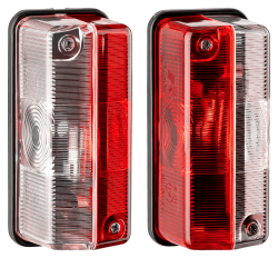 AUTOLIGHT 24 2er Set rot/weiß Umrissleuchte Positionsleuchte Seitenmarkierungsleuchte Begrenzungsleuchte inkl. Glühbirnen für Wohnmobil, Wohnwagen und Anhänger Angebot bei HelloDeals