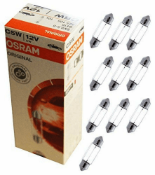 Osram 6418.TP ORIGINAL Innenbeleuchtung C5W, 6418, 12V, 10erFaltschachtel, Silber Angebot bei HelloDeals