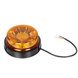 Qiping 1PCS LED Rundumleuchte Orange Warnleuchte Gelb 12V 24V Wasserdicht 6 Modes E-Prüfzeichen für KFZ LKW UTV SUV Traktor Gabelstapler Golfwagen Anhänger - Schraube Fixiert Rundumleuchte-A