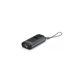 Ledlenser K6R Safety, kompakte Schlüsselbundleuchte, 400 Lumen, wiederaufladbar, mit USB-A-Schnittstelle, mit Schrillalarm-Funktion (Grau) K6R Safety Grau