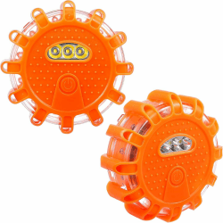 2 Stück LED Warnleuchte, Rundumleuchte LED Warnblinkleuchte mit Magnet und Haken, Wasserdicht,9 Blinkmodi, Batteriebetrieben Warnleuchten Notbeleuchtung Warnlampe Panne für Camping Bergsteigen Wandern Angebot bei HelloDeals